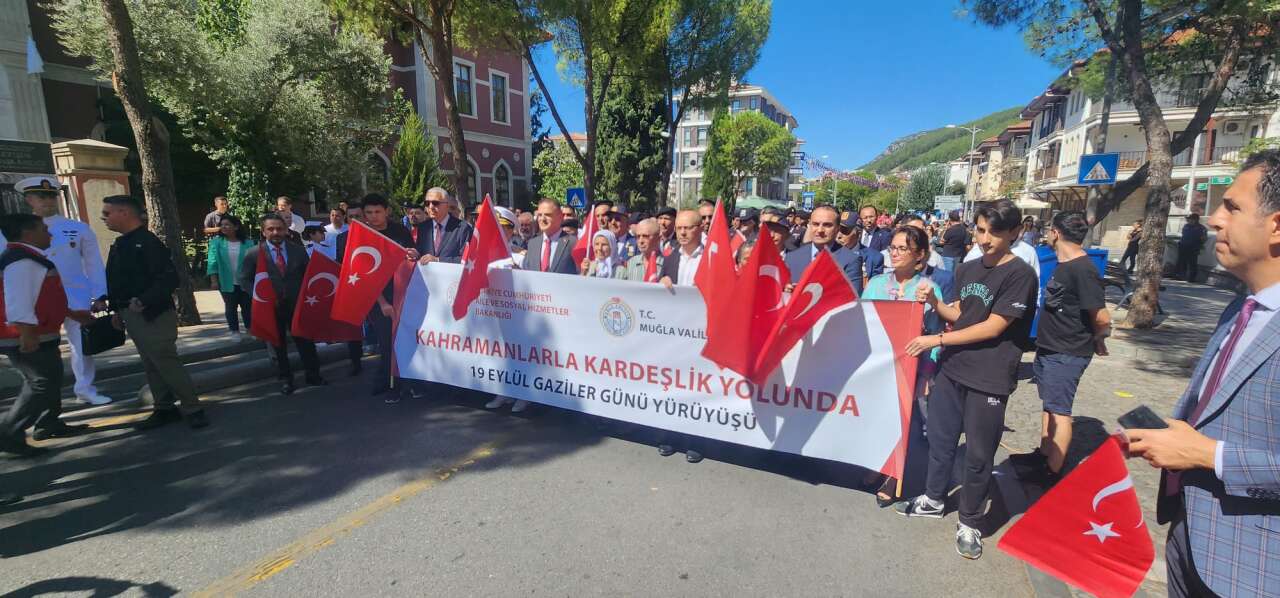 Muğla’da 19 Eylül Gaziler Günü İçin Anlamlı Yürüyüş 5